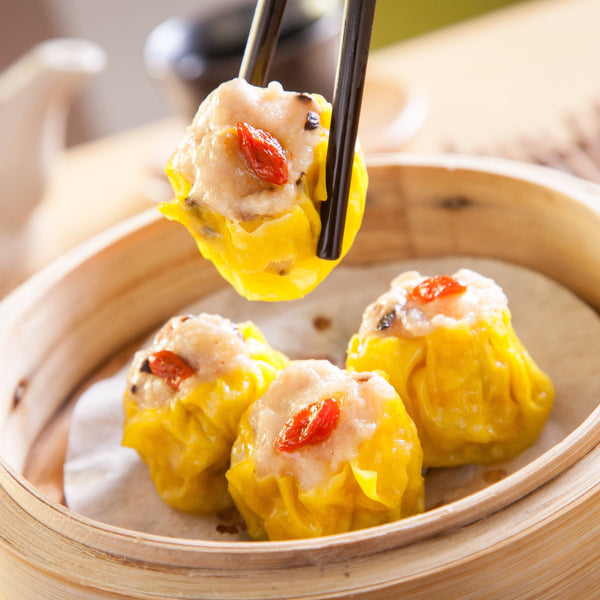 Steamed dumplings with pork and shrimps (5/10) - Restaurant PM