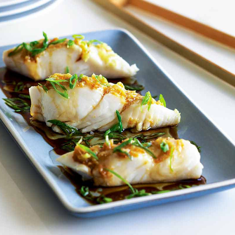 G9.Steamed Talbot with ginger and shallot