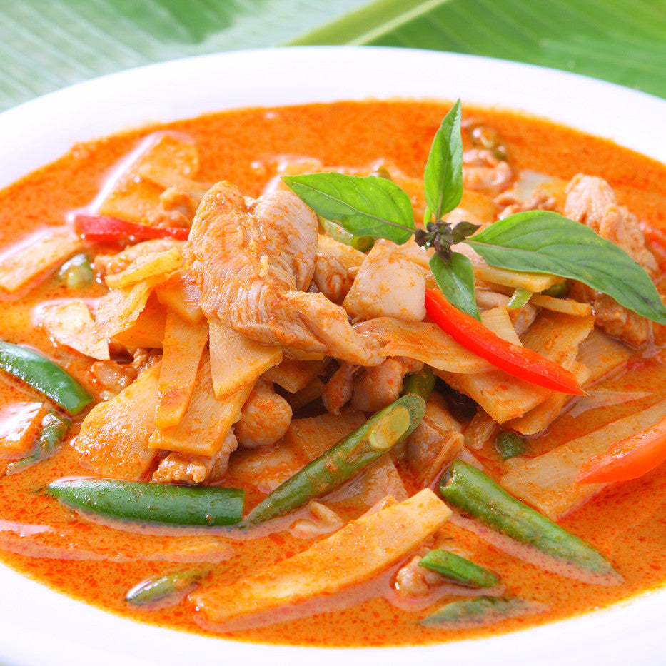 Thai chicken with pepper, onion and sweet sugar pea - Restaurant PM
