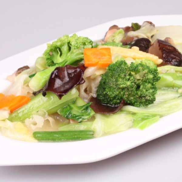 Stir fried mixed vegetables with mushrooms - Restaurant PM